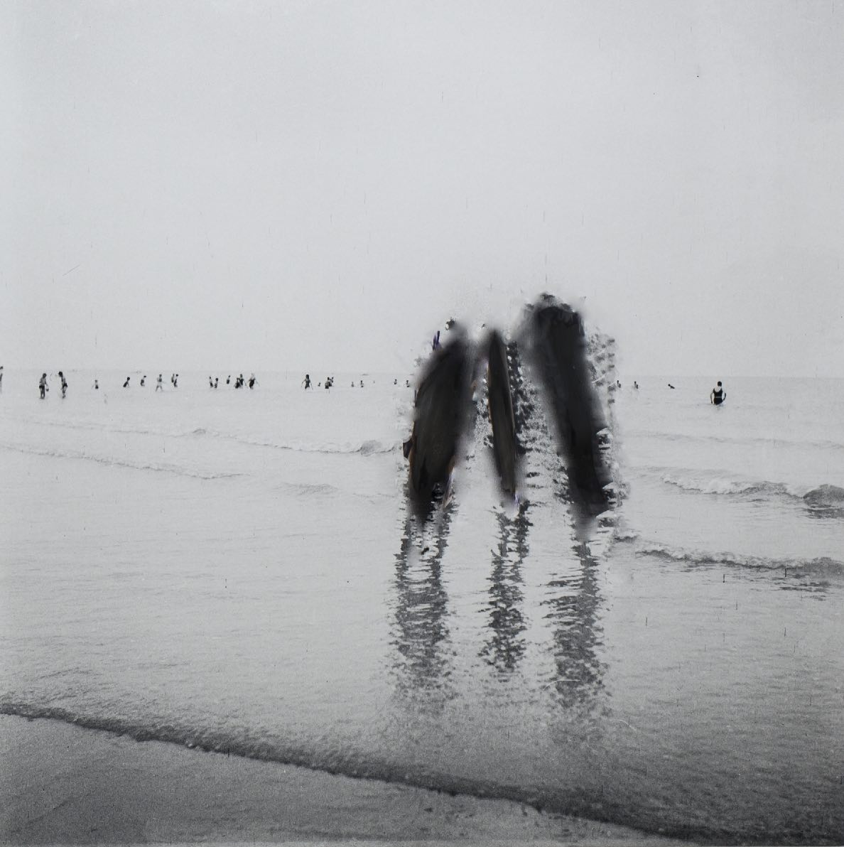 christine clinckx, Ostend 1946, 2014 photograph burned surface
